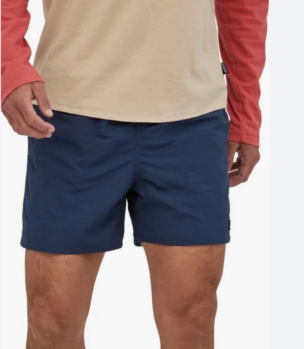 PATAGONIA Navy Blue Baggies Shorts XL Lined Inseam 6"